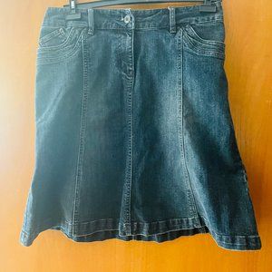 Stretch Denim Skirt